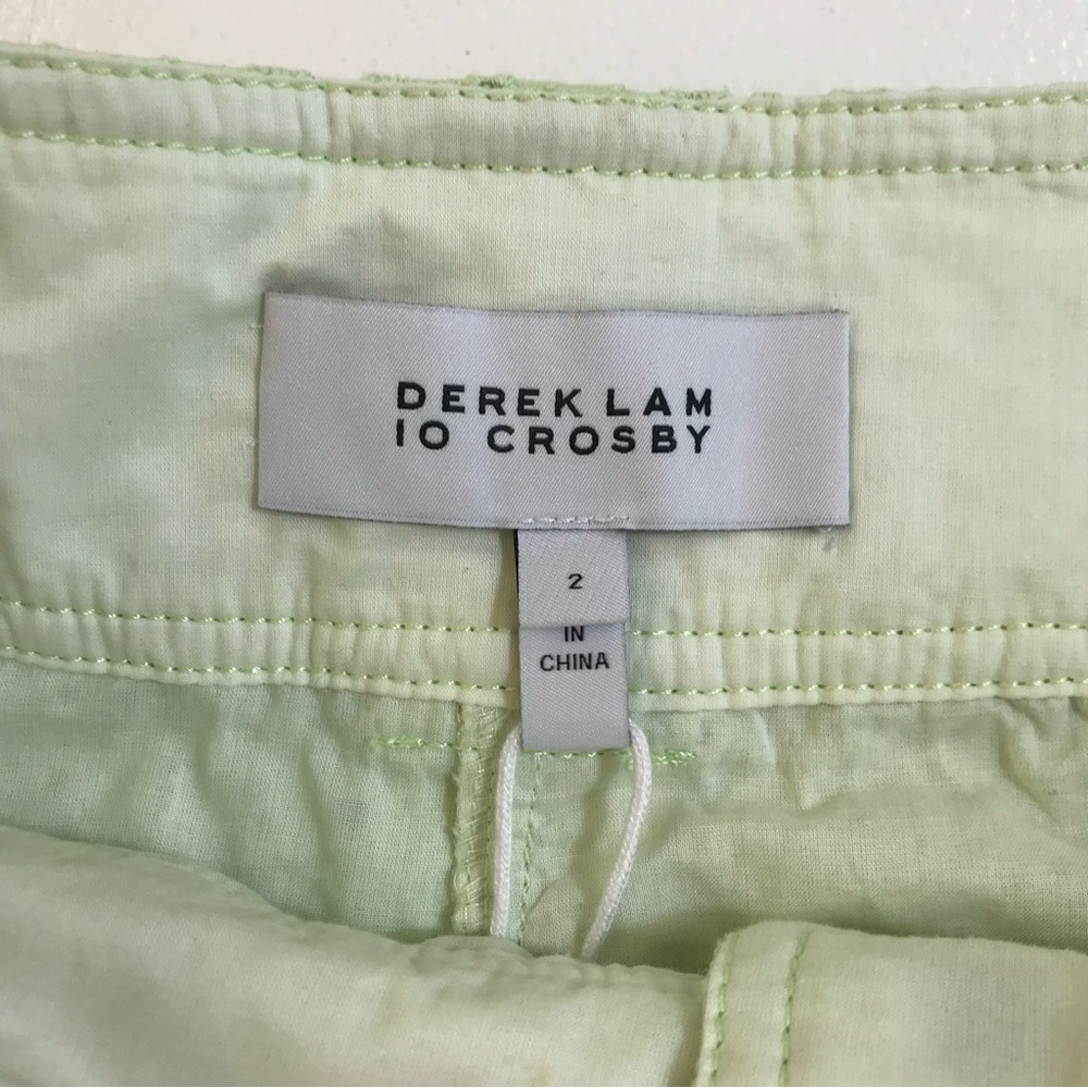 Derek Lam 10 Crosby Monterey Matcha Green Shorts - Picture 10 of 15